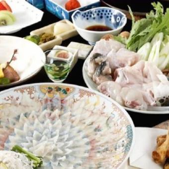 Enjoy high-quality fugu, which is in season in winter! "Fugu Course" 13,000 yen (tax included)