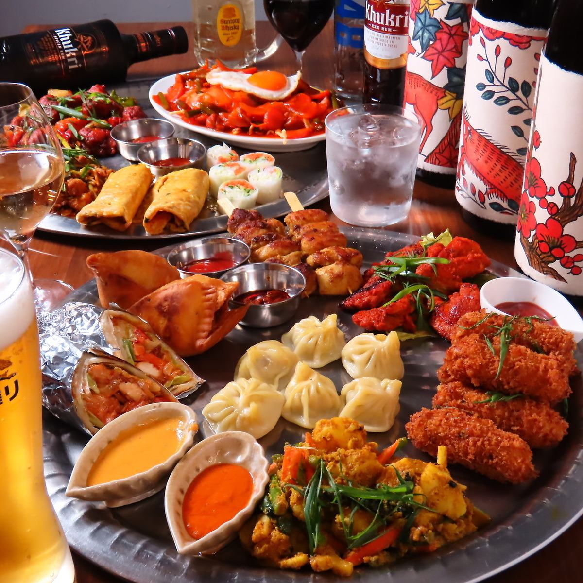 JR豊橋駅近く◎皮から手作りのモモや店主こだわりのアジアン料理が楽しめる人気店♪