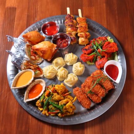 月火水曜日限定！【アジアン酒場 MoMo】お気軽おつまみコース☆120分飲み放題付き☆（L.0.90分）