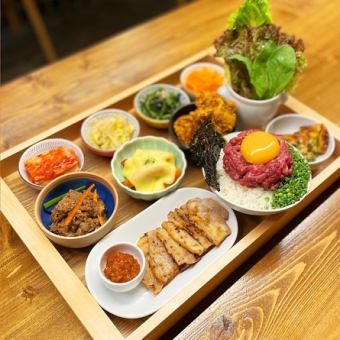 【PALLET46　SET】贅沢韓国料理がセットで登場♪1,200円(税込)