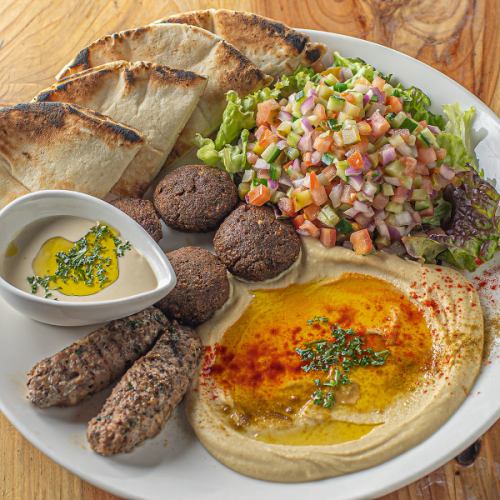 Israeli food platter