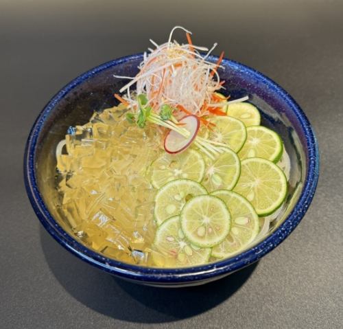 徳島産すだちと和風ジュレ冷麺