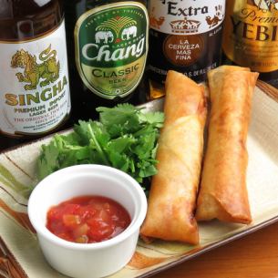 Fried spring rolls of spicy minced meat (2)