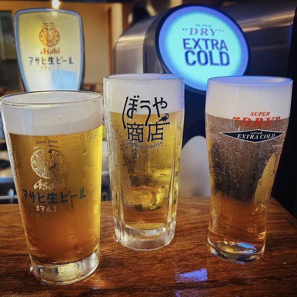 【静岡市で唯一！】アサヒマルエフ生ビール・アサヒエクストラコード・アサヒスーパードライが楽しめる！