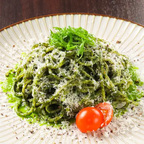 バジルではなく紫蘇オンリーのジェノベーゼパスタ♪