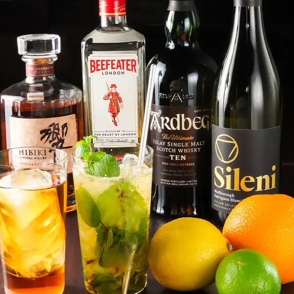 カクテルなどのアルコール類も充実♪