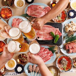 [All-you-can-drink included] ★ 7,500 yen ★ Very popular thick-cut premium salted tongue ☆ A special course that includes impressive thick-cut premium skirt steak!