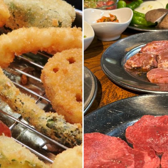 Kushikatsu and Yakiniku Course