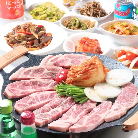 [First in the Nagano area!] All-you-can-eat and drink samgyeopsal course (4 dishes total) (2-hour all-you-can-drink) 5980 yen → 5500 yen