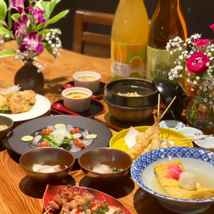 【평일&여성 한정】120분 음료 무제한 포함 ◎꼬치구이 3종 등 전 8품 “여름의 여자회 코스”⇒5500엔(부가세 포함)