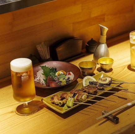 [All-you-can-drink included] Perfect for welcome and farewell parties and business entertaining! Enjoy our signature dishes and skewers in our "Kishu Nagomi Course" ⇒ 7500 yen (tax included)