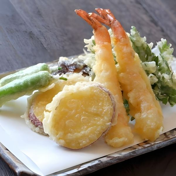 【素材の味を活かした】揚げたてサクサク天ぷら