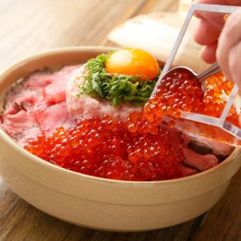 Private room guaranteed [Asahi Course] "Tuna & Roast Beef & Salmon Roe" Luxury Meal with 2.5 hours of all-you-can-drink 4500 yen