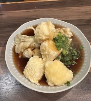 自家製豆腐と舞茸の揚げ出し