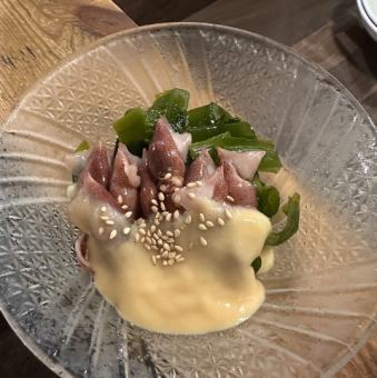 ホタルイカとワカメの酢味噌あえ