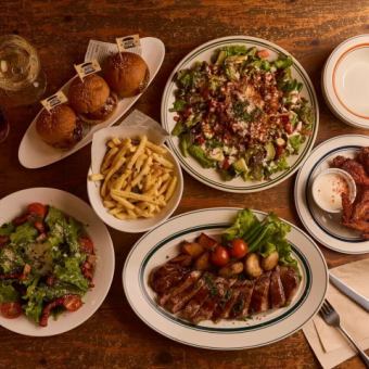 【코스파◎】스탠다드인 아메리칸 푸드 가득 「메이시즈 코스」(90분 음료방부) 4,500엔