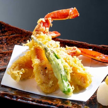 本ずわいがに脚肉天ぷら 3本