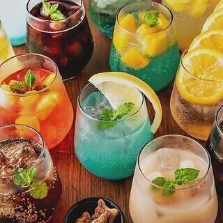 [Over 90 types of drinks on the menu] All-you-can-drink options available!