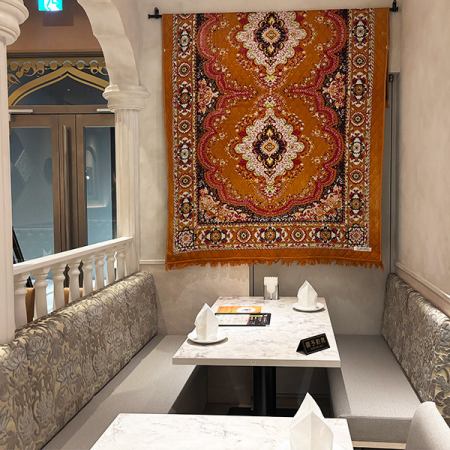 프라이빗 감이 있어, 느긋하게 편히 쉬면서 식사를 즐길 수 있습니다.