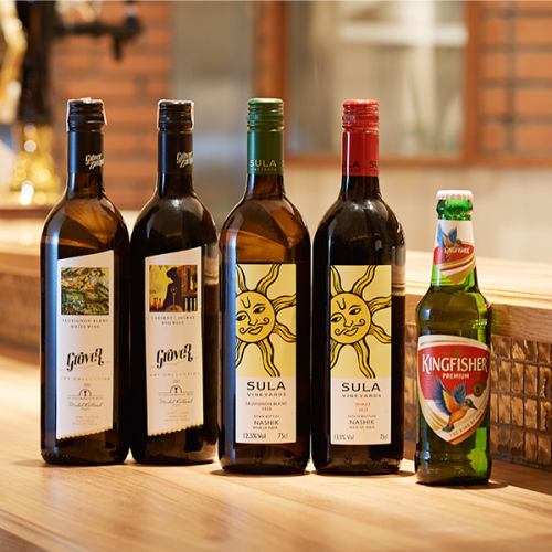 種類豊富なインドのワイン・ビール