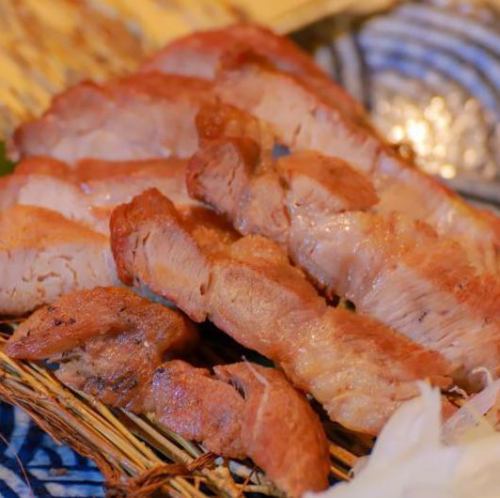 Straw-grilled pork lunch