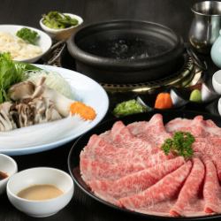 【飲み放題付あり！】3つのしゃぶしゃぶコース:国産牛・黒毛和牛・特選ブランド和牛