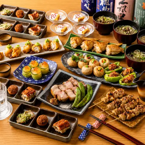 ■3H飲み放題付き『絢爛コース』下が牛タン焼きに本日のお造り5種舟盛り等<全9品>6000円⇒5000円