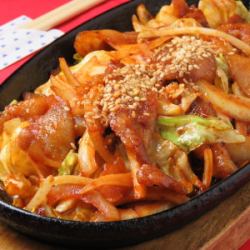 豚肉と野菜のコチュジャン炒め