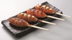 구운 주먹밥 꼬치 (간장 버터, 된장 버터)