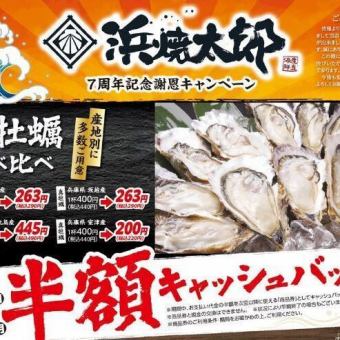 ★半額キャッシュバック★6月16日から6月30日のご来店で会計金額から半額キャッシュバック