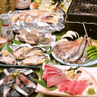 [Weekdays (Monday to Thursday) only] Sesame Mackerel and Fresh Fish Chanchanyaki Course (7 dishes total) 3,500 yen