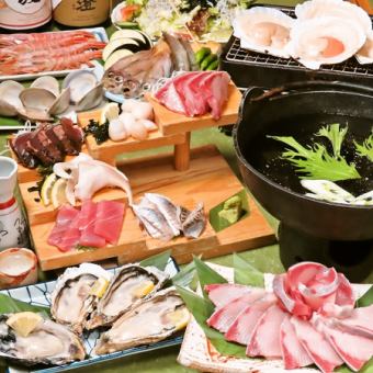 平日・10名様以上限定【蟹 海老 鯛の三大しゃぶしゃぶ＆生牡蠣】贅沢海鮮尽くし◆2.5H飲み放題付
