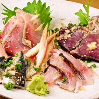 Assorted sashimi where you can enjoy the taste of the season