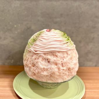 樱花蒙布朗和杏仁豆腐