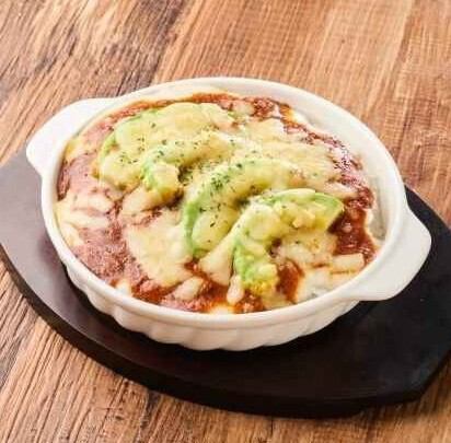 ボロネーゼとアボカド ドリア