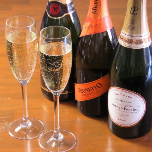 We also have champagne to add glamor to your special day!