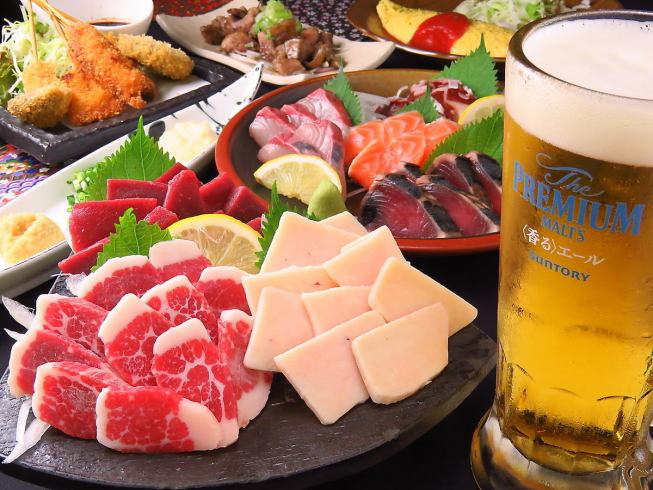 The all-you-can-eat and drink course starts at 3,000 yen! It's a bargain!