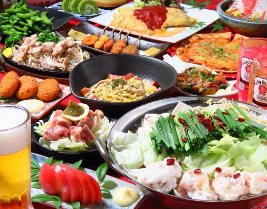 标准套餐【刺身开胃菜+自选火锅,例如牛骨火锅】150道菜无限量享用+120分钟无限畅饮⇒3,800日元(含税)