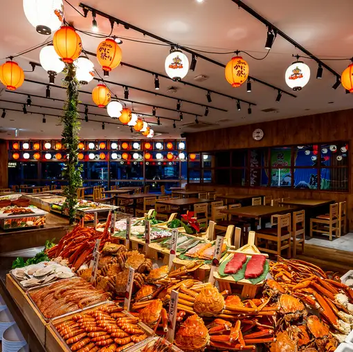 ◆Opening Special: 20% OFF◆ <120-minute limit> Over 120 kinds of seafood buffet + all-you-can-drink: ¥10,800 → ¥8,640