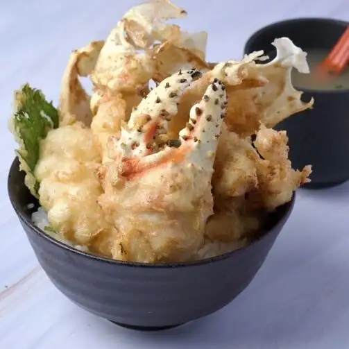 たらば蟹天丼
