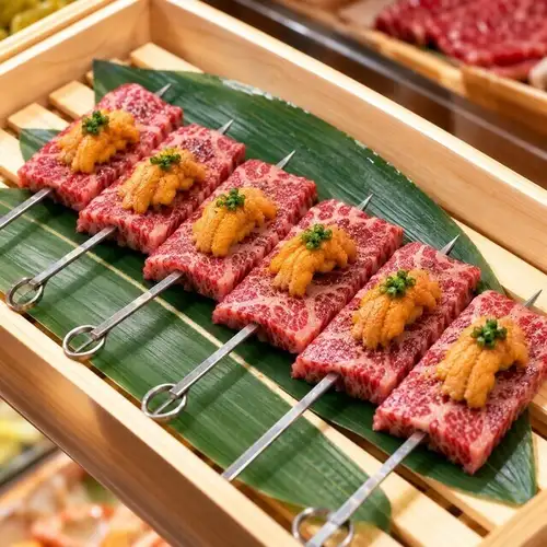 国産牛サーロイン串 ウニ(1本)