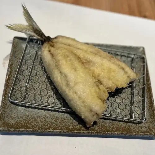 特大あじフライ天　梅しそ仕立て