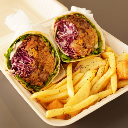 スパイシーミートブリトー【ポテト付き】