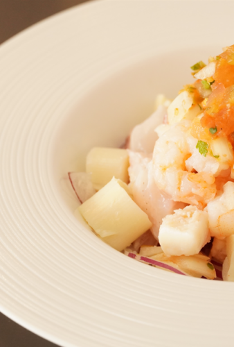 魚介とパルミュットのセビッチェ