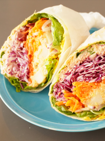 ツナと野菜のブリトー