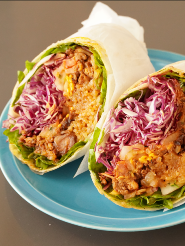 スパイシーミートブリトー