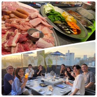 [BBQ PLAN★With seafood★] TYPE-B 2 hours all-you-can-drink included 6,000 yen ◆Loft seats only