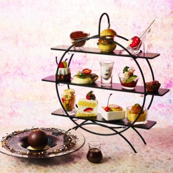 AFTERNOON TEA SET with a toast of sparkling wine "Afternoon Tea Set ~Present, Here, Future~"