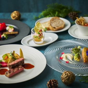 ★クリスマスディナーコース2025 早期ご予約で特典スパークリングワイン付 【Joyeux Noel!】