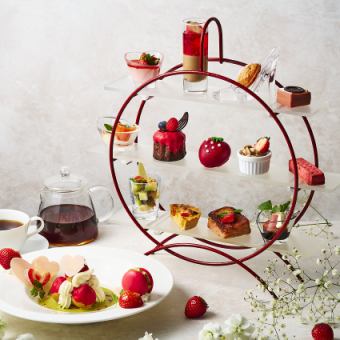 乾杯スパークリング付　Afternoon Tea Set The Very Berry ～いちごのひととき
